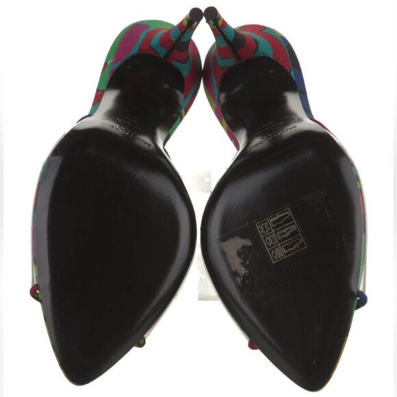 Saint Laurent printed PVC Heels - Picture 4 of 4